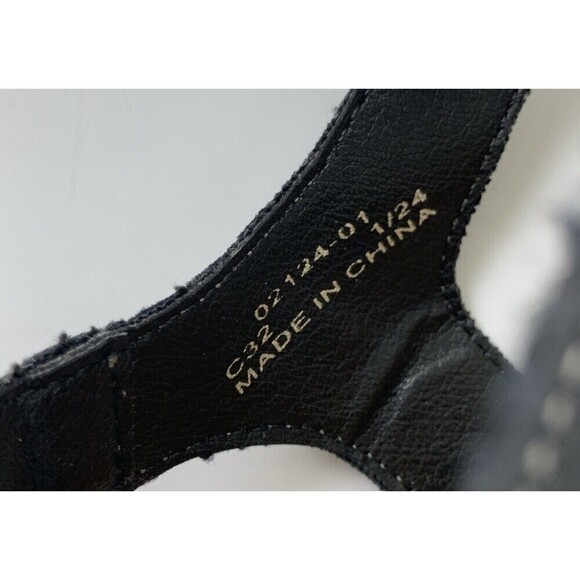 Bearpaw Ridley II Sandal Black Boho Flat Comfort Adjustable Faux Leather Women 6 - Picture 9 of 12